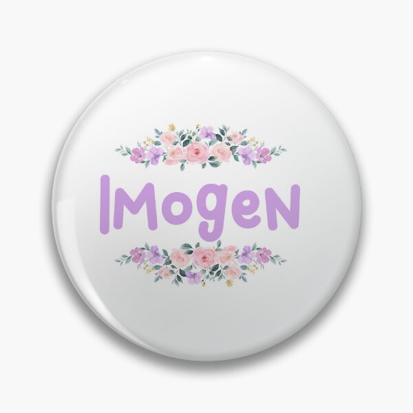 Item preview, Purple Flower Imogen Name Label  designed and sold by NormadWorld.