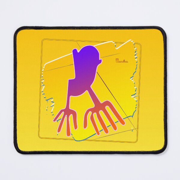 Item preview, Nazca Lines Hands Framed Brush Stroke designed and sold by kernowerno.