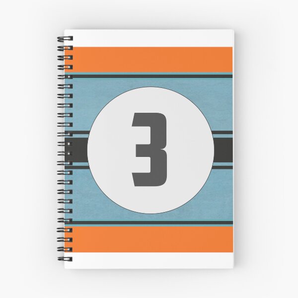 Item preview, Light Blue and Orange Racing Graphics, #3 designed and sold by mmmkei.