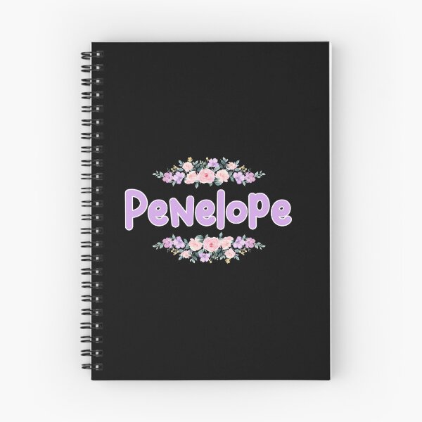 Item preview, Purple Flower Penelope Name Label (Black) designed and sold by NormadWorld.
