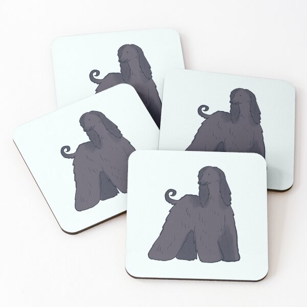 Item preview, Cute Black afghan hound drawing  designed and sold by Mayarart.