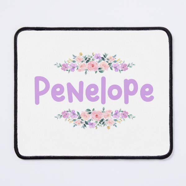 Item preview, Purple Flower Penelope Name Label designed and sold by NormadWorld.