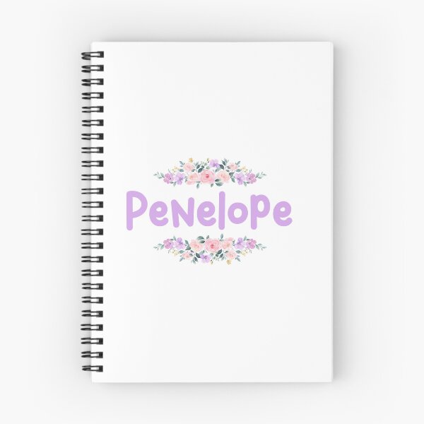 Item preview, Purple Flower Penelope Name Label designed and sold by NormadWorld.