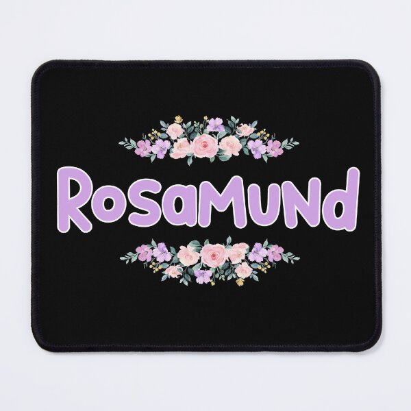 Item preview, Purple Flower Rosamund Name Label (Black) designed and sold by NormadWorld.