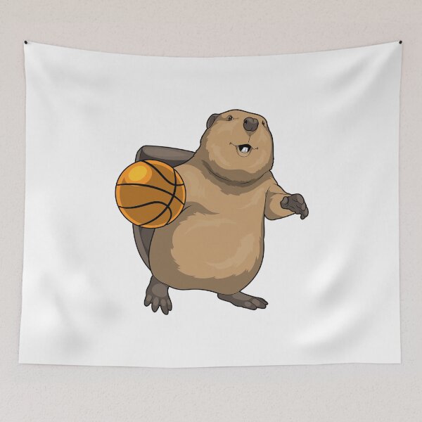 Item preview, Beaver Basketball player Basketball designed and sold by Snabdesign84.