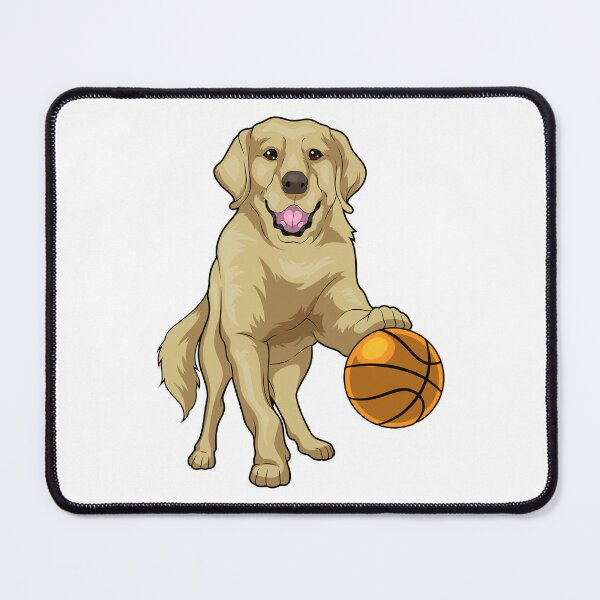 Item preview, Golden Retriever Basketball player Basketball designed and sold by Snabdesign84.