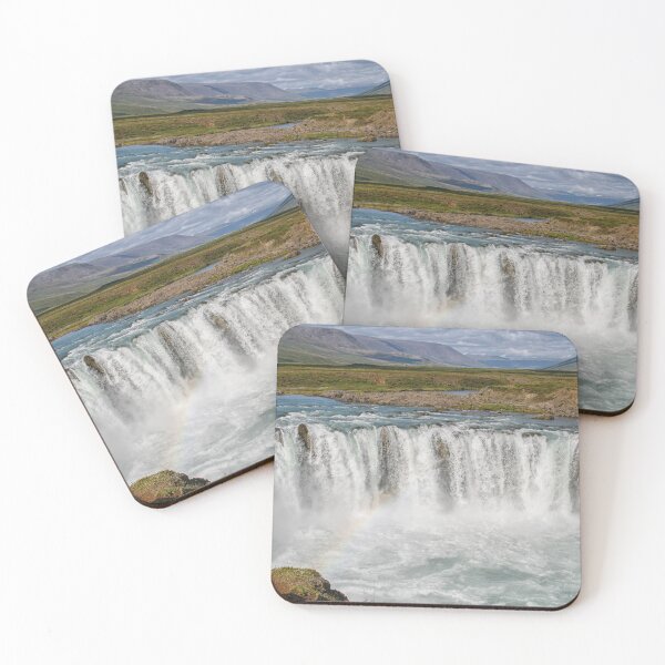 Item preview, Godafoss waterfalls in Iceland with rainbow designed and sold by Photopat.