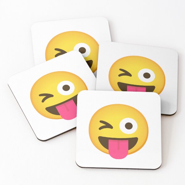 Artikelvorschau, Zwinkerndes Gesicht mit Zunge Emoji entworfen und verkauft von Sticker1Central.
