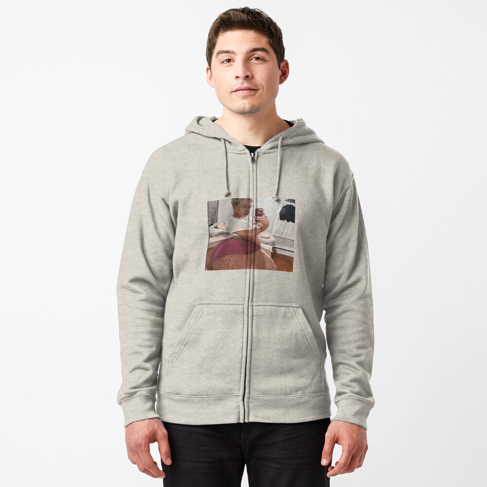 timmy in glossier hoodie