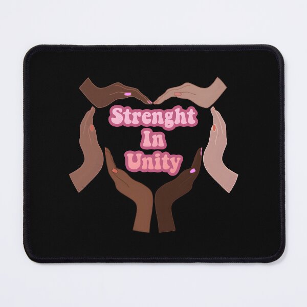 Item preview, Strength in Unity - Diverse Hands Heart. Inspiring social worker quote. designed and sold by Unitepeople.
