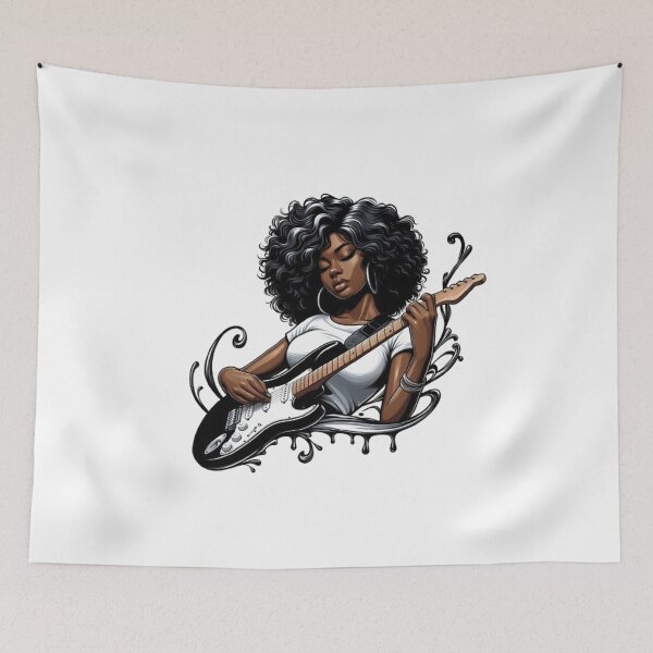 Item preview, “Electric Harmonies: The Guitarist and his Bewitching Riffs” designed and sold by CHRIST5000.