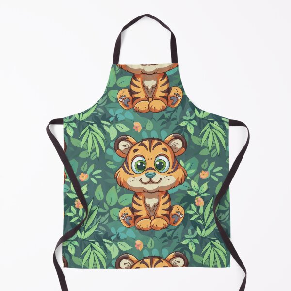 Item preview, Adorable Tiger Cub in Lush Green Jungle designed and sold by PICbyFemke.