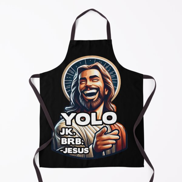 Item preview, YOLO JK BRB Jesus designed and sold by plushism.
