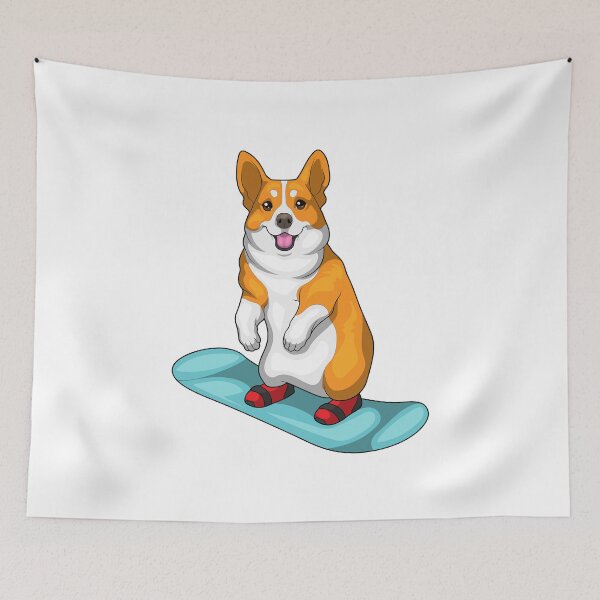 Item preview, Corgi Snowboard Winter sports designed and sold by Snabdesign84.