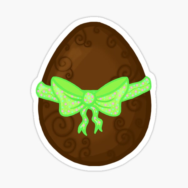 Item preview, Easter egg with green ribbon designed and sold by Pandaerable.