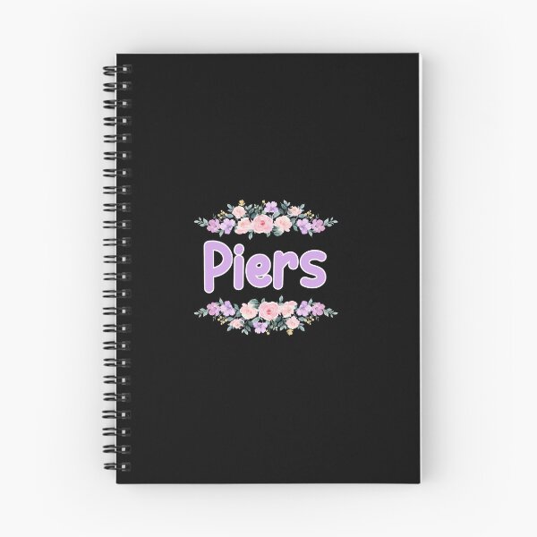 Item preview, Purple Flower Piers Name Label (Black) designed and sold by NormadWorld.