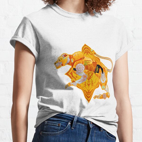 Gelber Batik-Löwe Classic T-Shirt