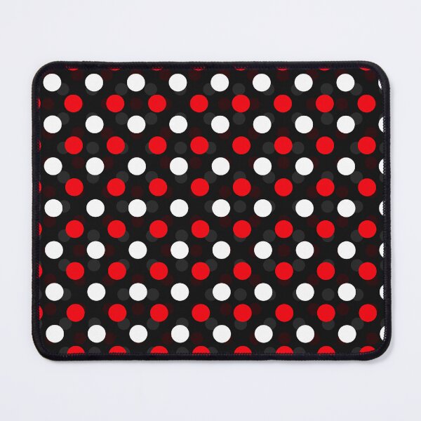 Item preview, Red and White Polka Dot Pattern Design on Black designed and sold by PatternTitan.