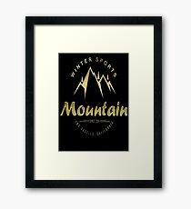 Winter sports Framed Print