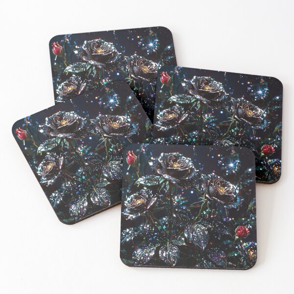 Item preview, Beautiful Black Roses Pattern - Moonlit Blooms designed and sold by Creative.Shop.