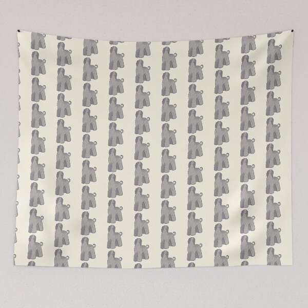 Item preview, Silver afghan hound art designed and sold by Mayarart.