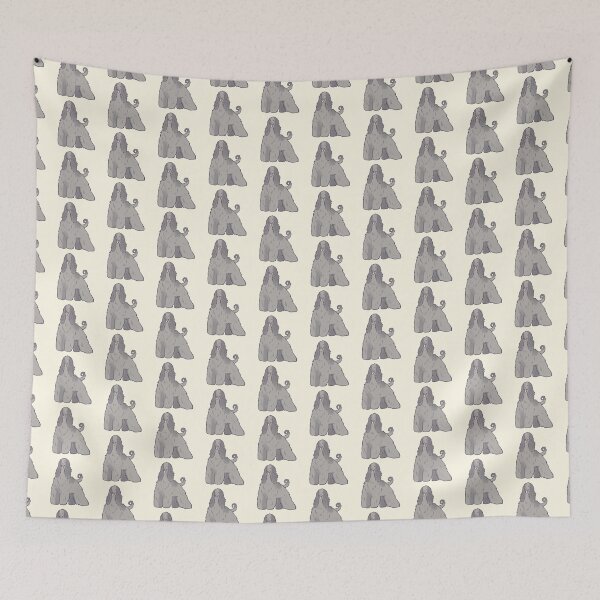 Item preview, Silver afghan hound drawing  designed and sold by Mayarart.
