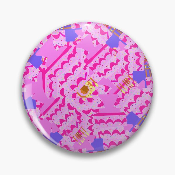 Item preview, Pink Cake with Candles and Frosting - Hand-drawn designed and sold by Victoria Rose.