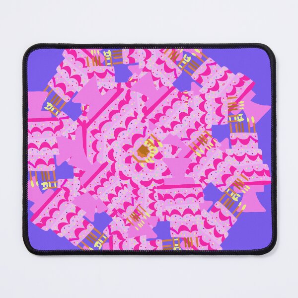 Item preview, Pink Cake with Candles and Frosting - Hand-drawn designed and sold by Victoria Rose.