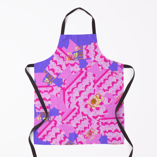Item preview, Pink Cake with Candles and Frosting - Hand-drawn designed and sold by Victoria Rose.