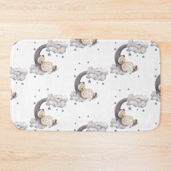 Item preview, Sleeping teddy bear on the moon designed and sold by Oleksandra Yurchenko.