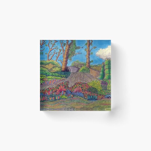 Item preview, 702 - MONCEAU PARK, PARIS - DAVE EDWARDS - COLOURED PENCILS - 2022 designed and sold by BLYTHART.