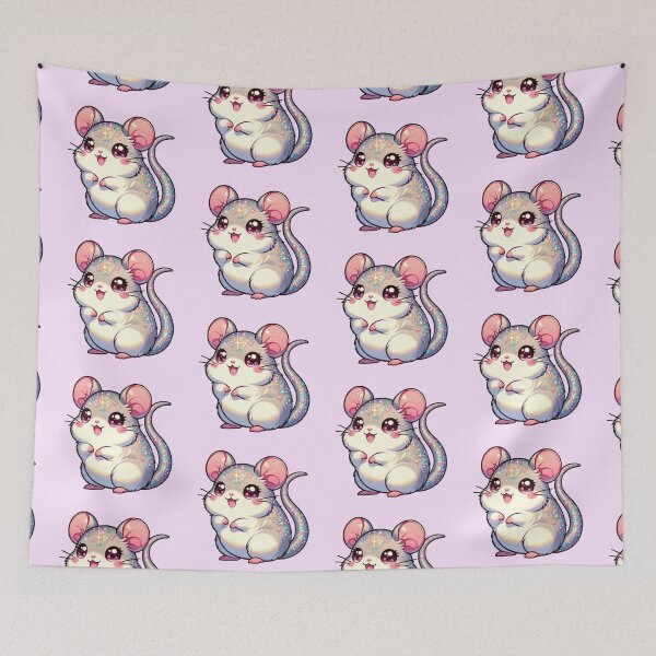 Item preview, Kawaii Mouse Glitter Kawaii Animal designed and sold by CritterManiaUK.