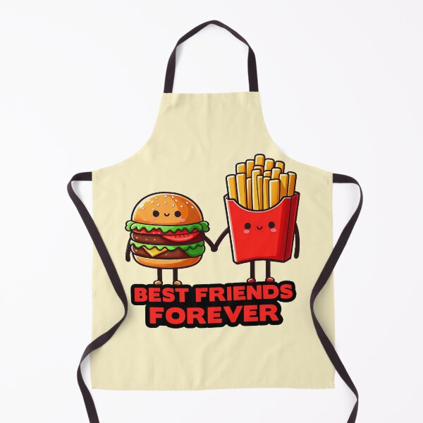 Item preview, Hamburger and French Fries Best Friends Forever designed and sold by plushism.