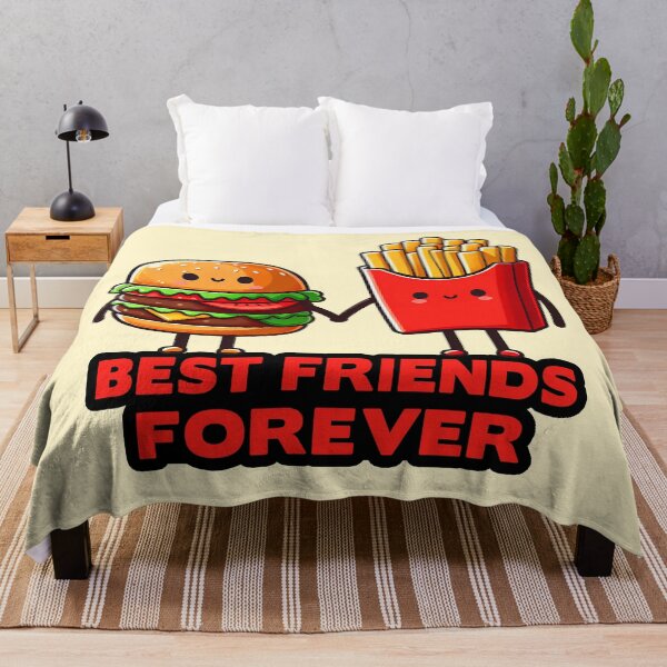 Item preview, Hamburger and French Fries Best Friends Forever designed and sold by plushism.