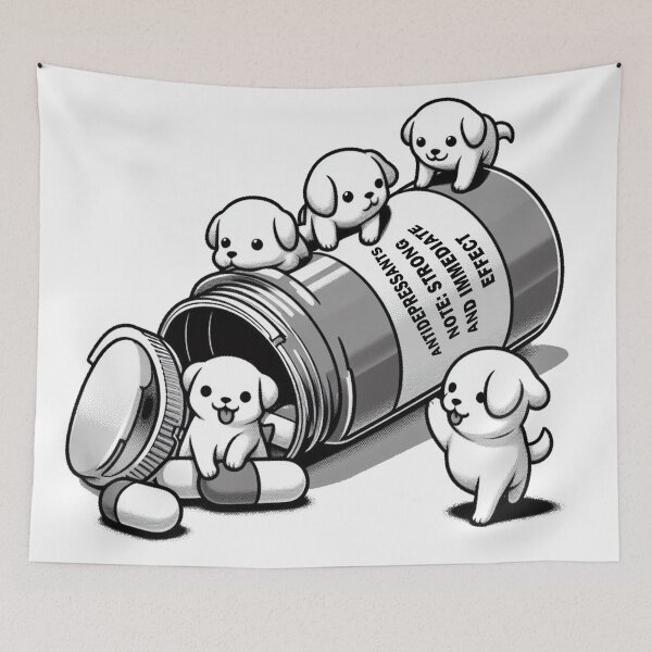 Item preview, Dog Antidepressants designed and sold by Echonn.