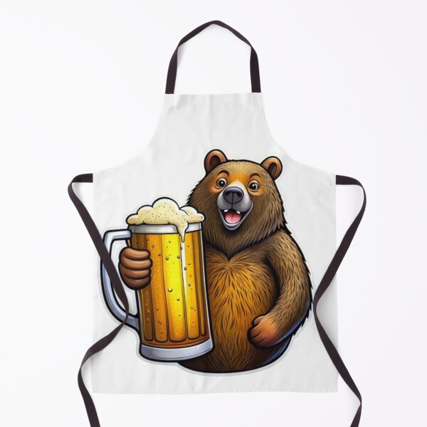 Item preview, Cute bear holding beer designed and sold by catcraftss.