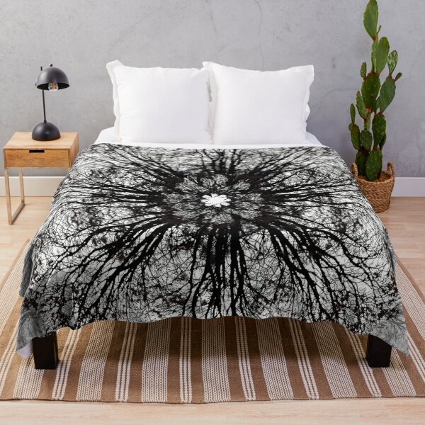 Item preview, Single Tree element, B&W ,Natural Repeating Pattern designed and sold by IdoFriedmanArt.