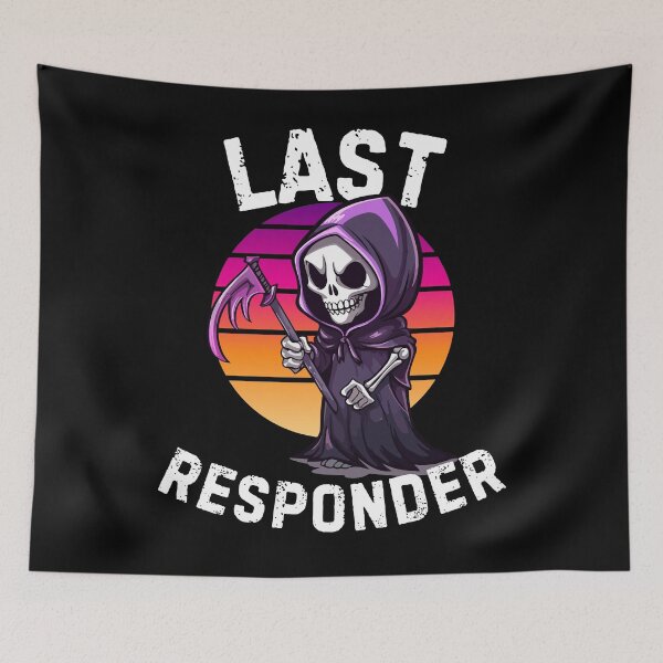 Item preview, Death Care Last Responder Grim Reaper Dark Humor Mortician designed and sold by BunBuntheDog-.