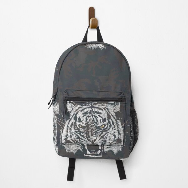 Item preview, Angry Tiger over Camo Pattern designed and sold by AardvarkAnarchy.