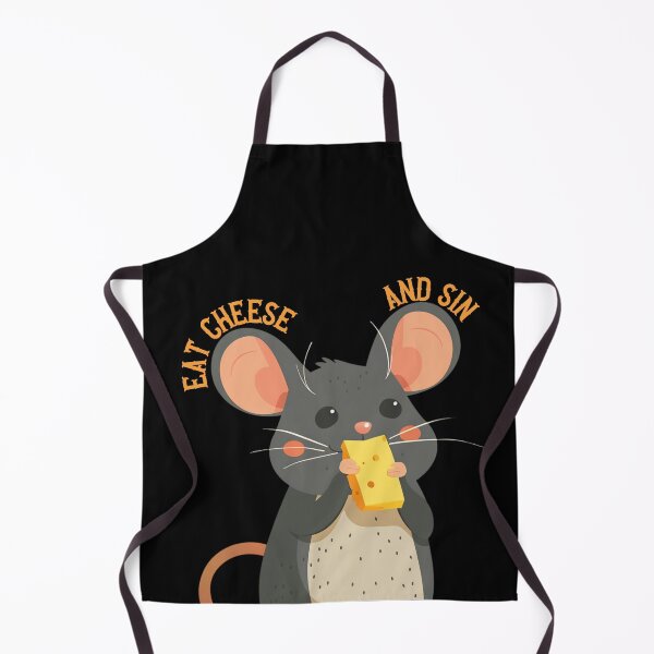 Item preview, Eat cheese and sin Cute mouse sticker designed and sold by S-ZYBI.