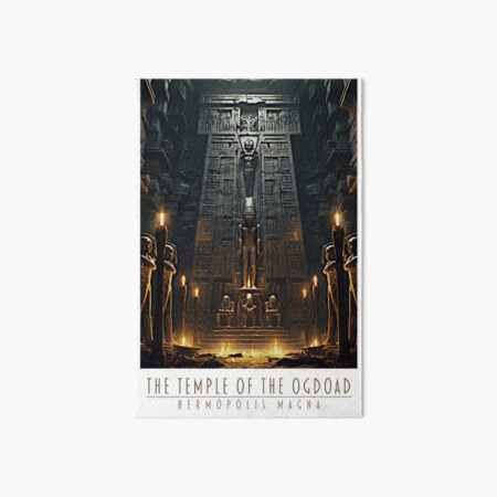 The temple of the Ogdoad. Art Board Print