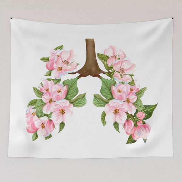 Item preview, "Lungs, flowers, rare diseases: title to a graphic" designed and sold by Slowianeczka.