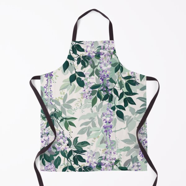 Item preview, Wisteria Floral Pattern on White Background designed and sold by ImagineCorner.
