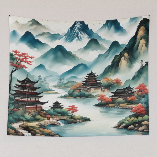 Item preview, Chinese mountain and river designed and sold by JackFreestone.
