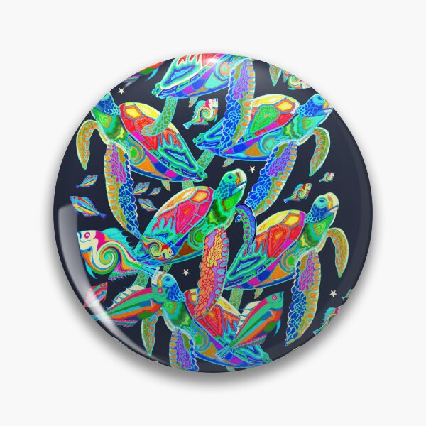 Item preview, Colourful Sea Turtle Ocean designed and sold by nocturne-design.
