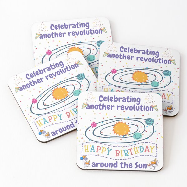 Item preview, Celebrating another revolution around the sun, celebrating birthday designed and sold by NoetherSym.