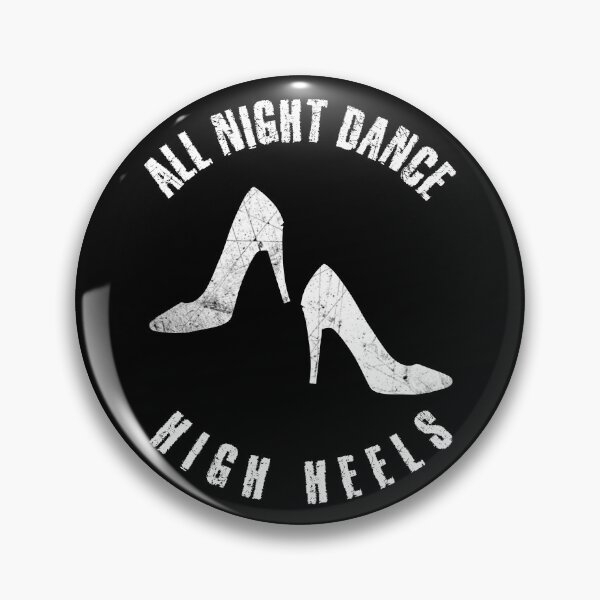 Item preview, White silhouette of two high heels shoes designed and sold by HarridanCreates.