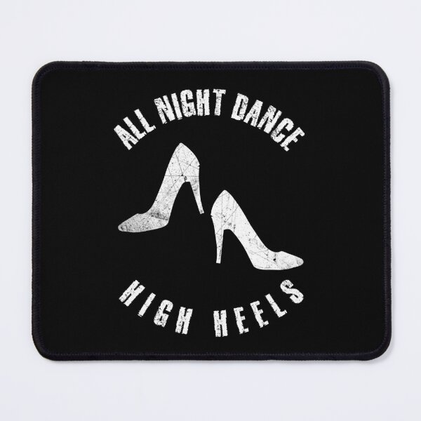 Item preview, White silhouette of two high heels shoes designed and sold by HarridanCreates.
