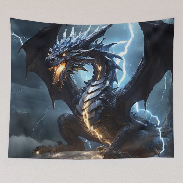 Item preview, Thunderstorm Drake: Master of Electric Fury designed and sold by MysticFable.