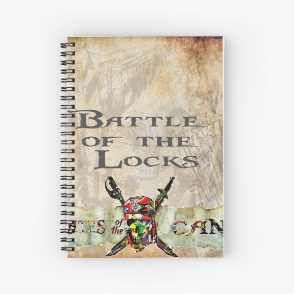 Battle of the Locks bywhacky Spiral Notebook